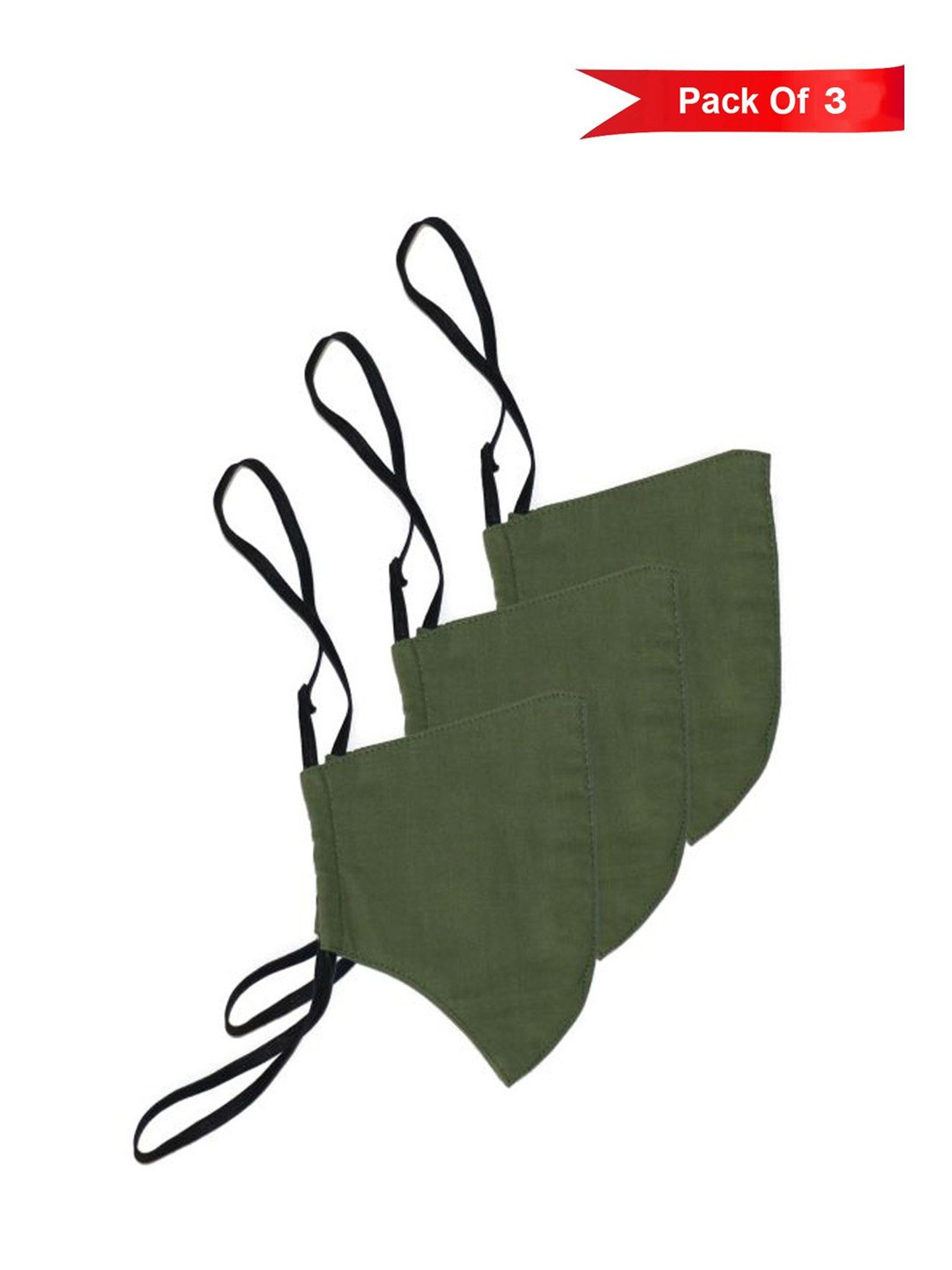 The Vanca 3 Layered Reusable Face Masks - Pack of 3