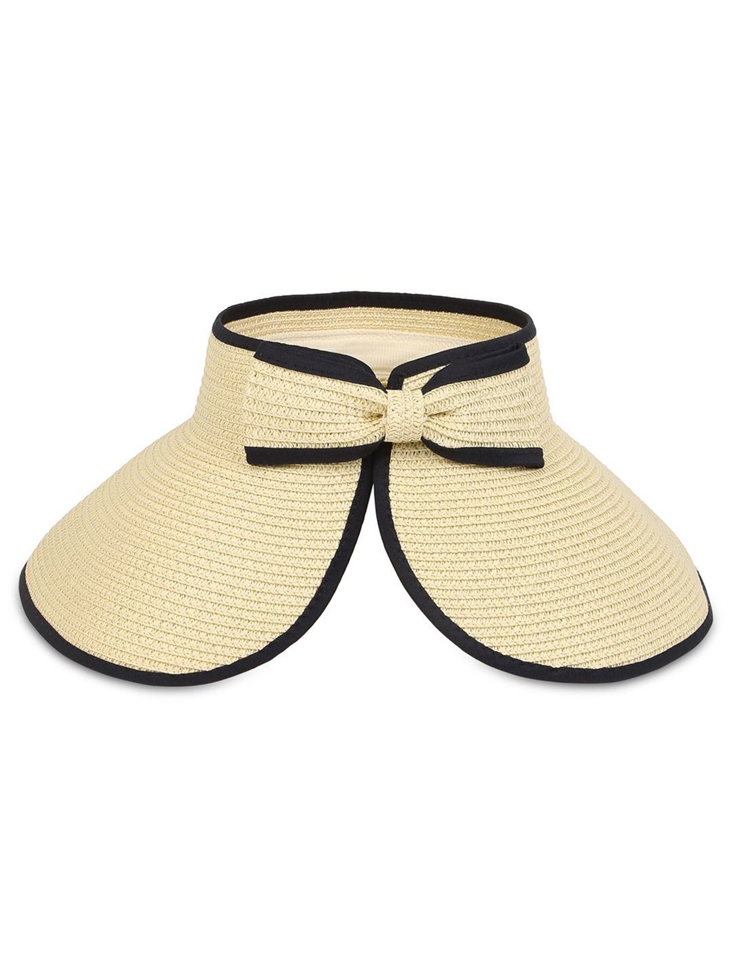 ToniQ Cream Textured Edgeing Sun Visor Hat