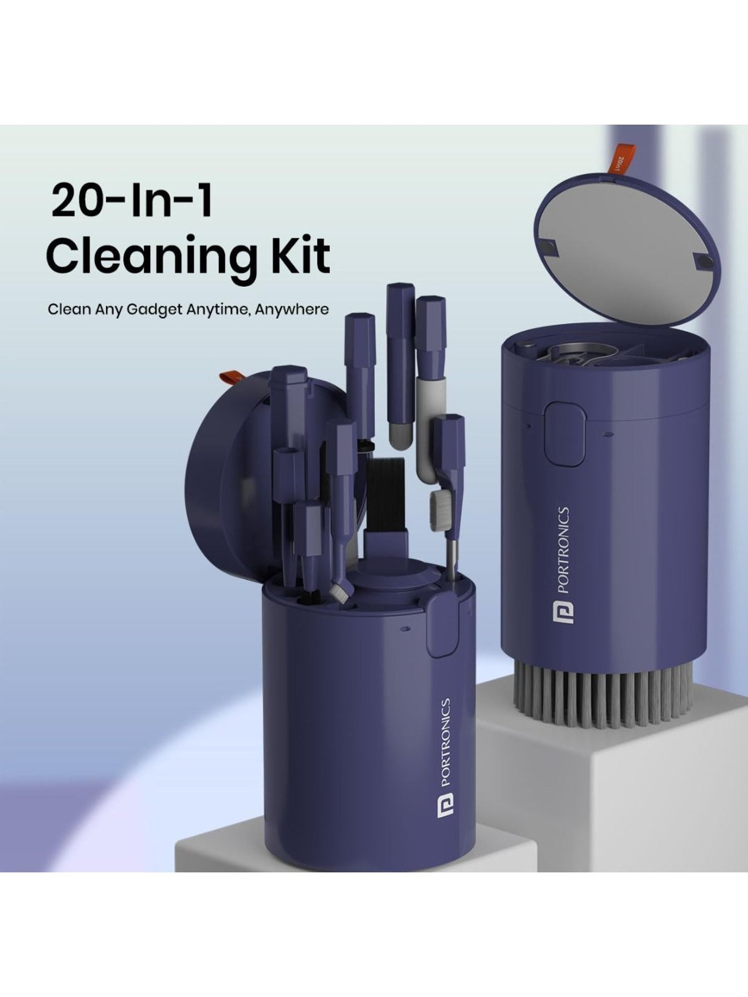 GRIPP 4 in 1 Professional Screen Cleaner Kit Includes Screen Cleanser Spray 150ml (Blue)