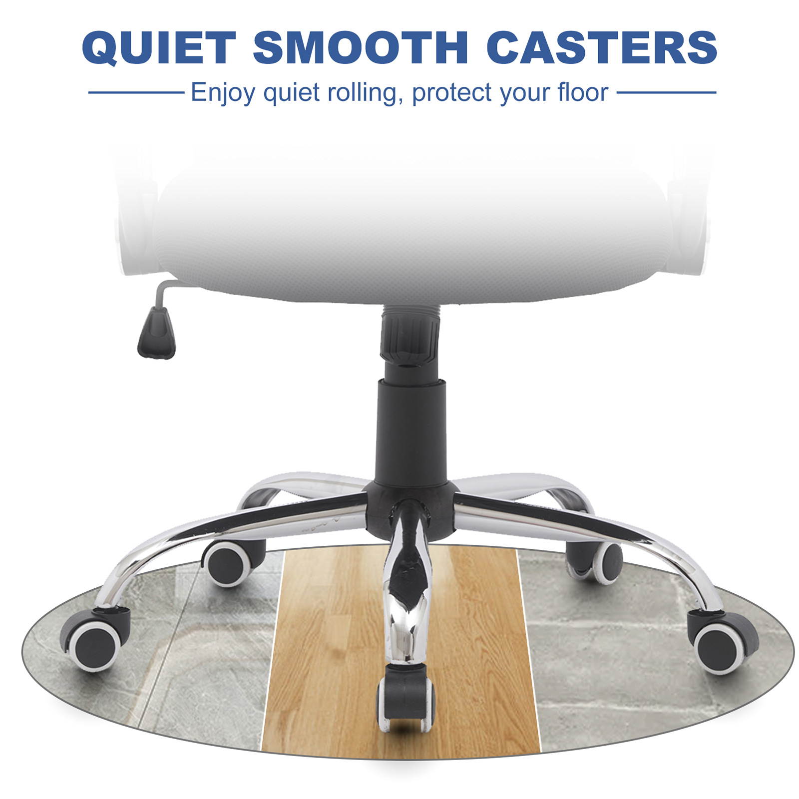 YOUTHUP Office Chair Ergonomic Desk Chair Mesh Computer Chair Mid Back Mesh Home Office Swivel Chair, Modern Executive Chair with Armrests Lumbar Support