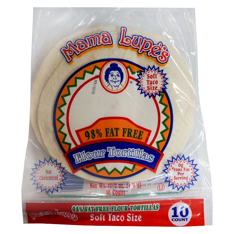 Mama Lupe's Taco Size 98% Fat Free Flour Tortillas - 10ct/17.5oz
