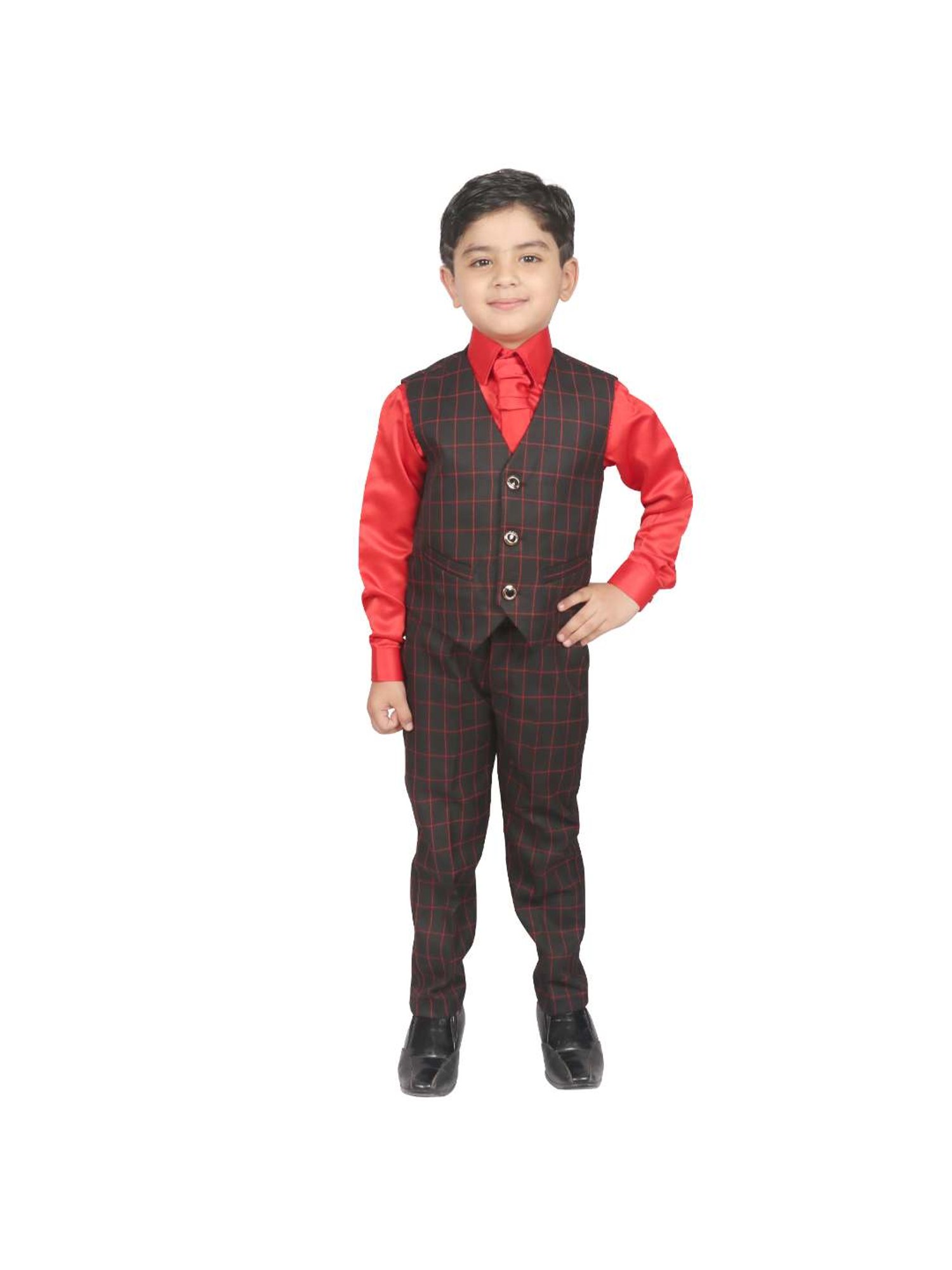 Blue Giraffe Kids Black & Pink Regular Fit Shirt Set