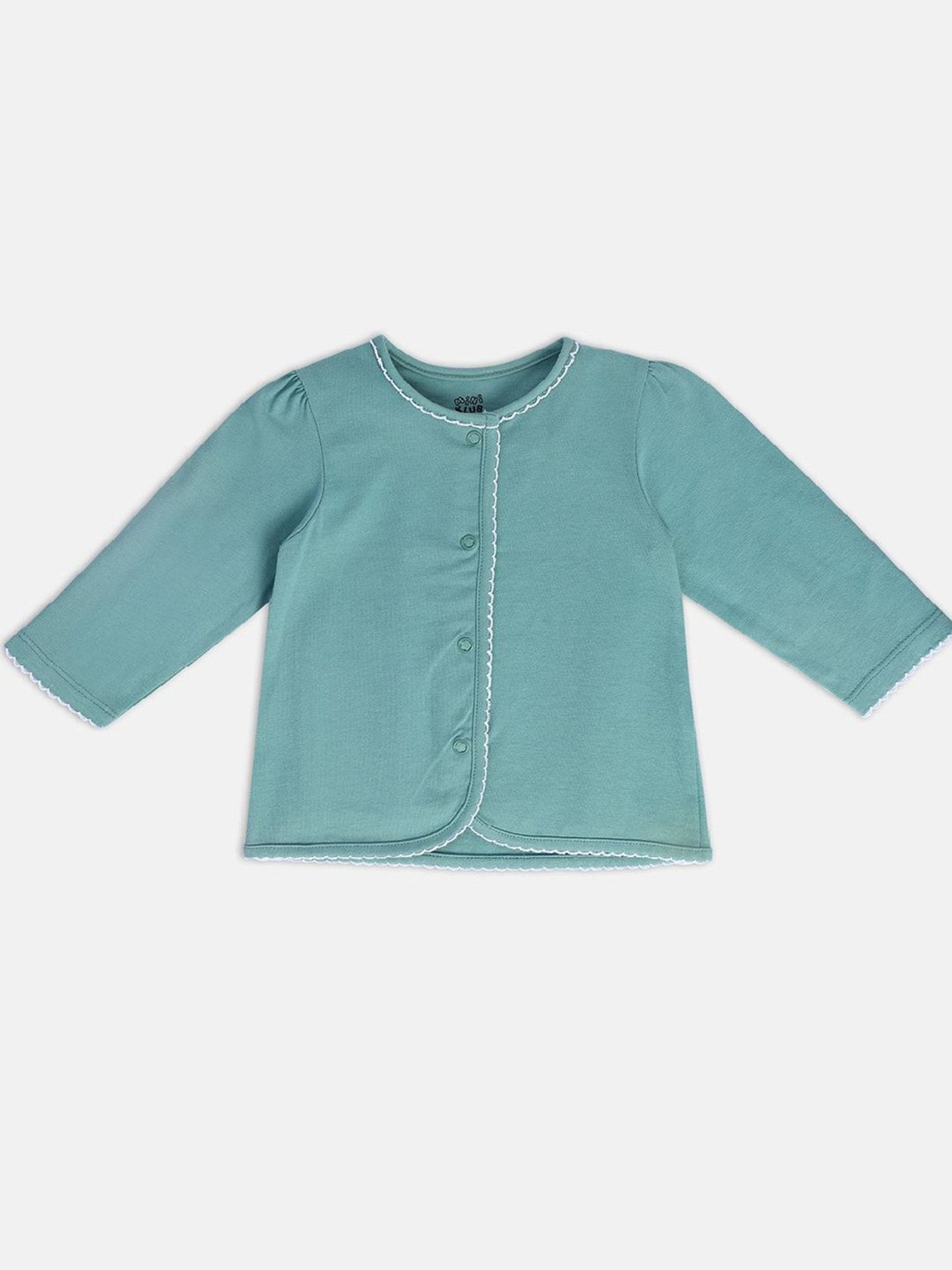 MINIKLUB Kids Purple & Green Solid Full Sleeves Shirt (Pack Of 2)