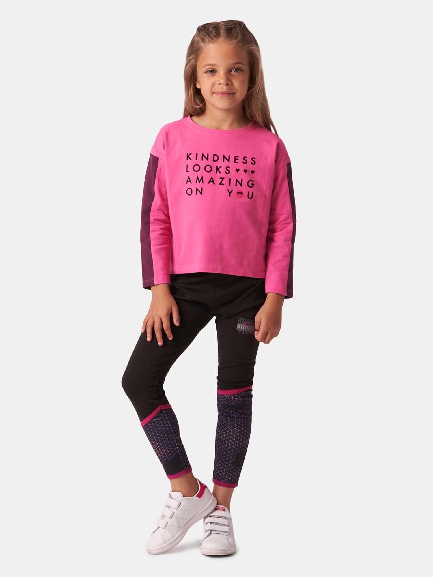 Angel & Rocket Girls Black Printed Leggings