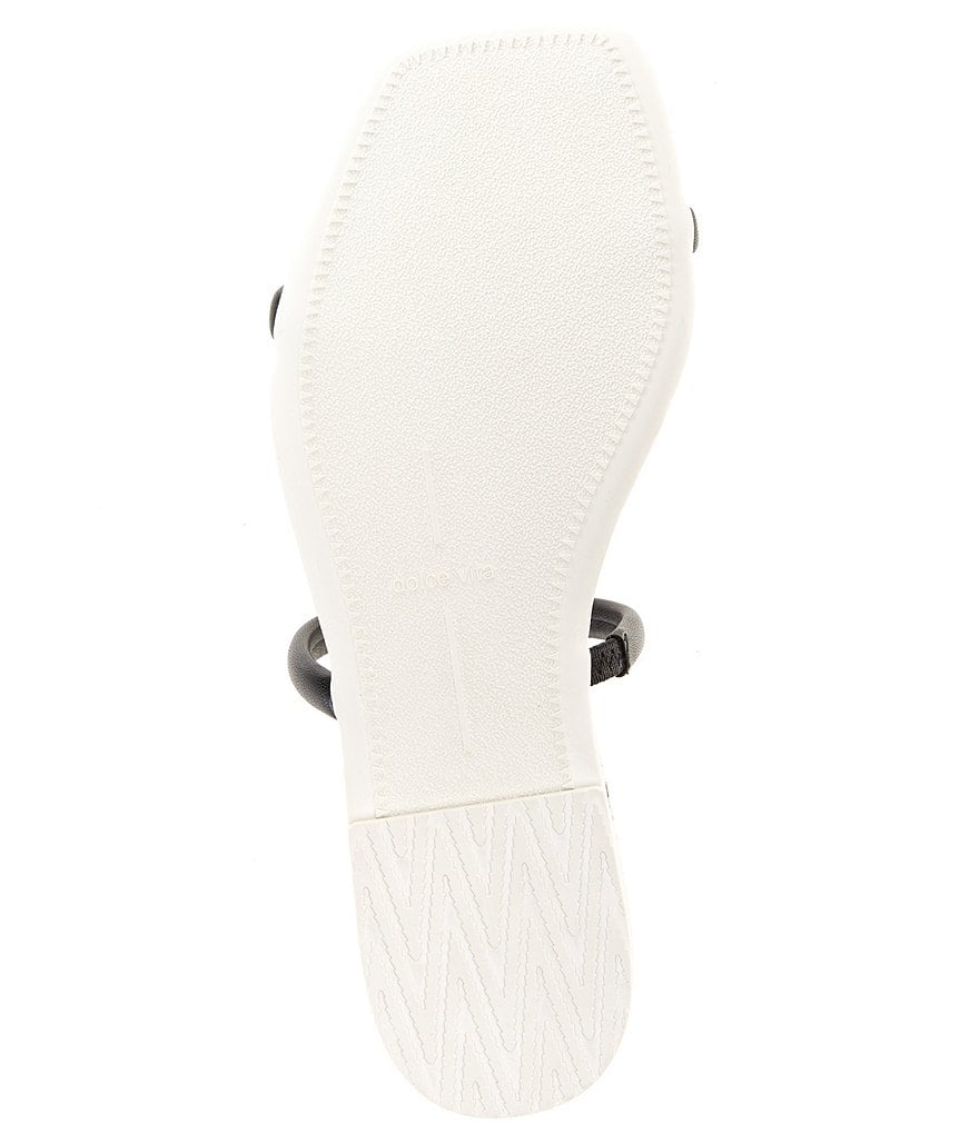 Dolce Vita Lester Printed Banded Square Toe Slide Sandals