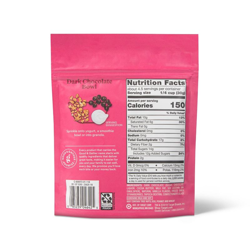 Dark Chocolate Covered Freeze Dried Strawberries - 4.5oz - Good & Gather™