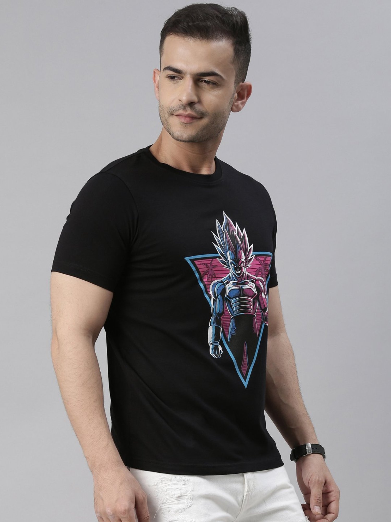 Bushirt Black Cotton Crew T-Shirt