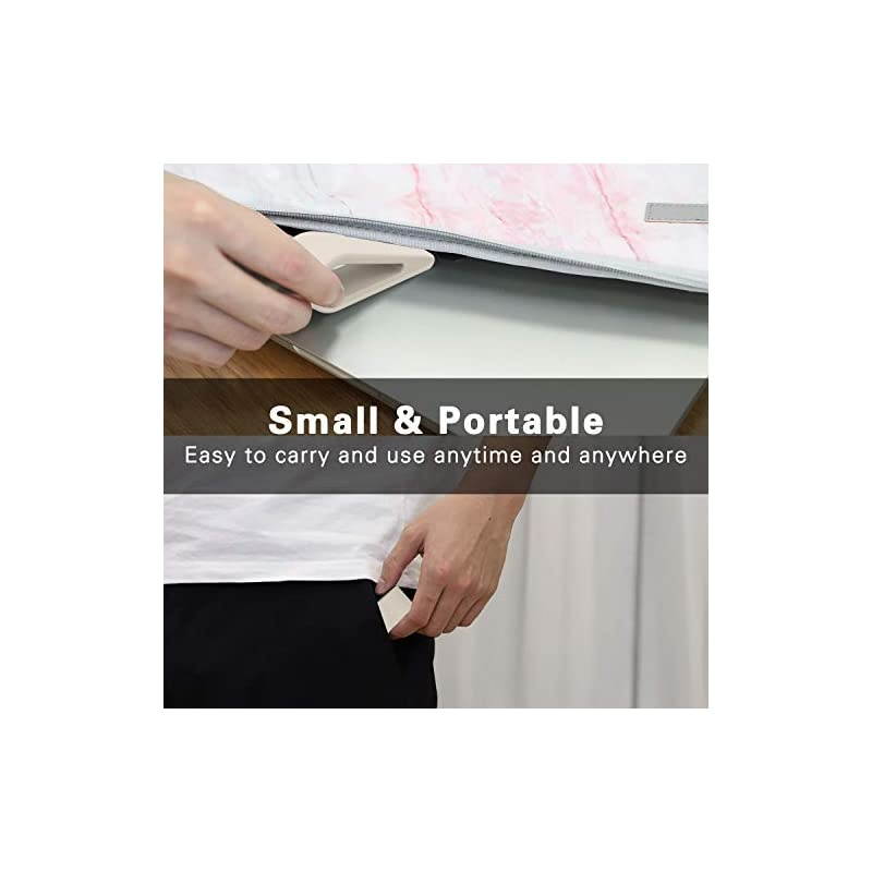 Universal LaptopNotebook Stands 4 Pack AntiSlip Durable Silicone Elevation Stand Lightweight Stable Kickstand Ultra Compact amp Portable Risers for Laptop Tablet Keyboard Beige