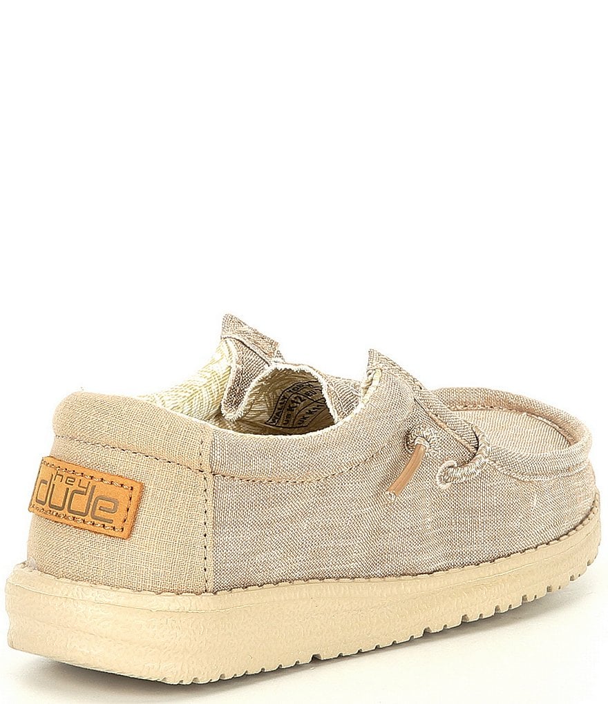 Hey Dude Boys' Wally Canvas Washable Slip-On Sneaker (Youth)