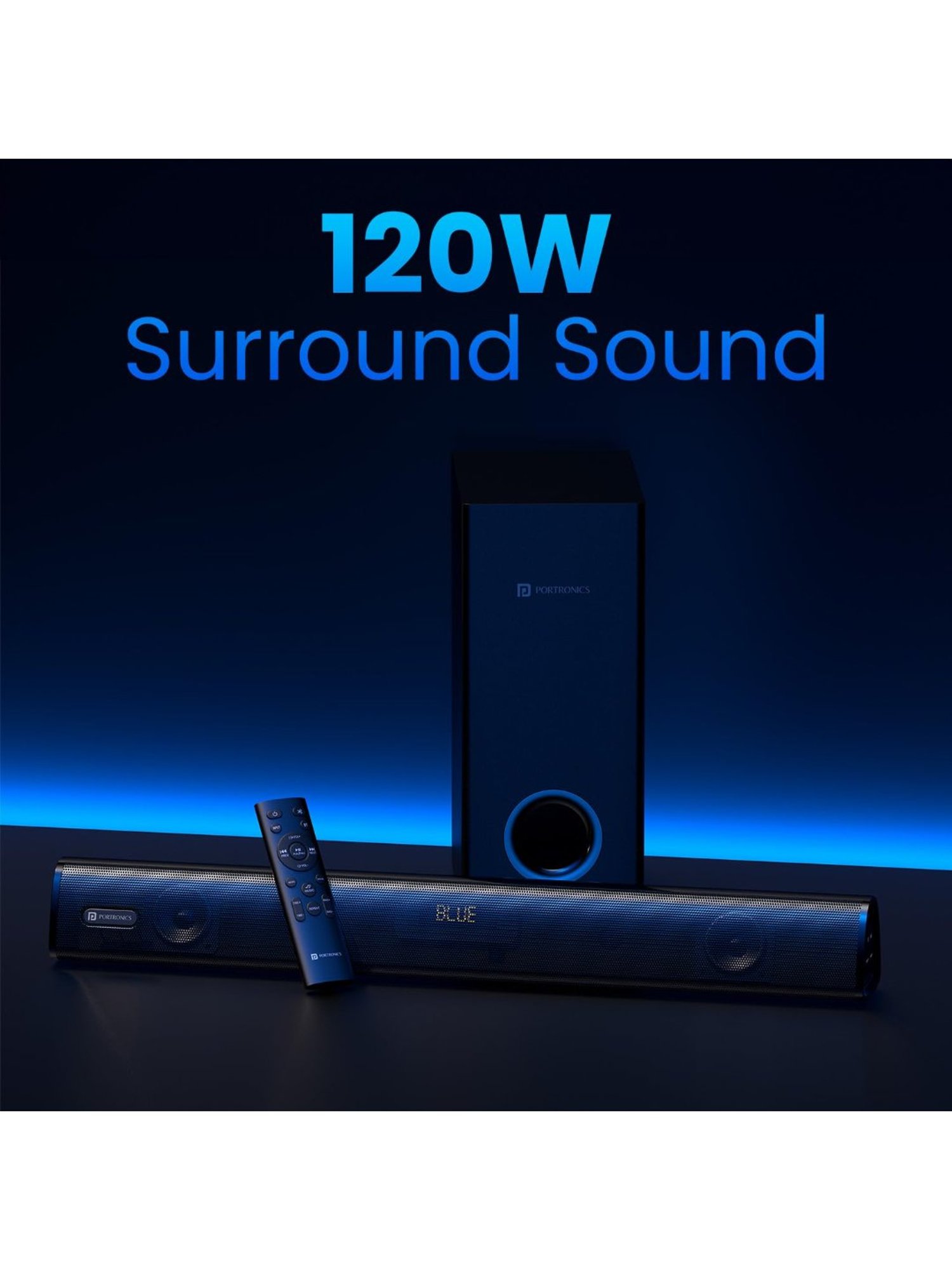 JBL Bar 2.1 Deep Bass Soundbar with Wireless Subwoofer (Black)