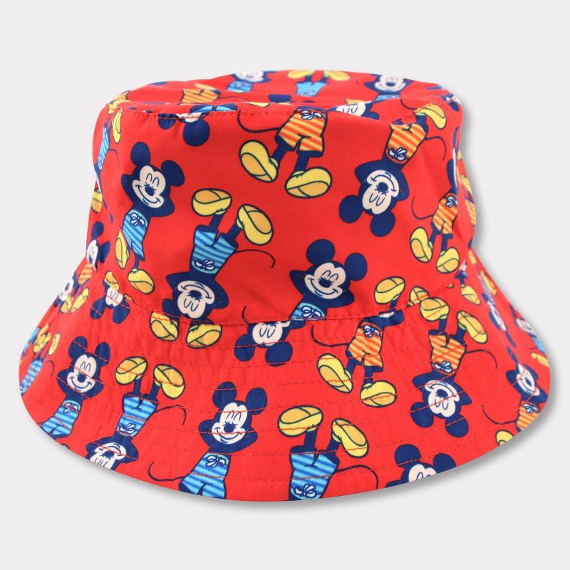 Toddler Mickey Mouse Reversible Bucket Hat - Red/Blue