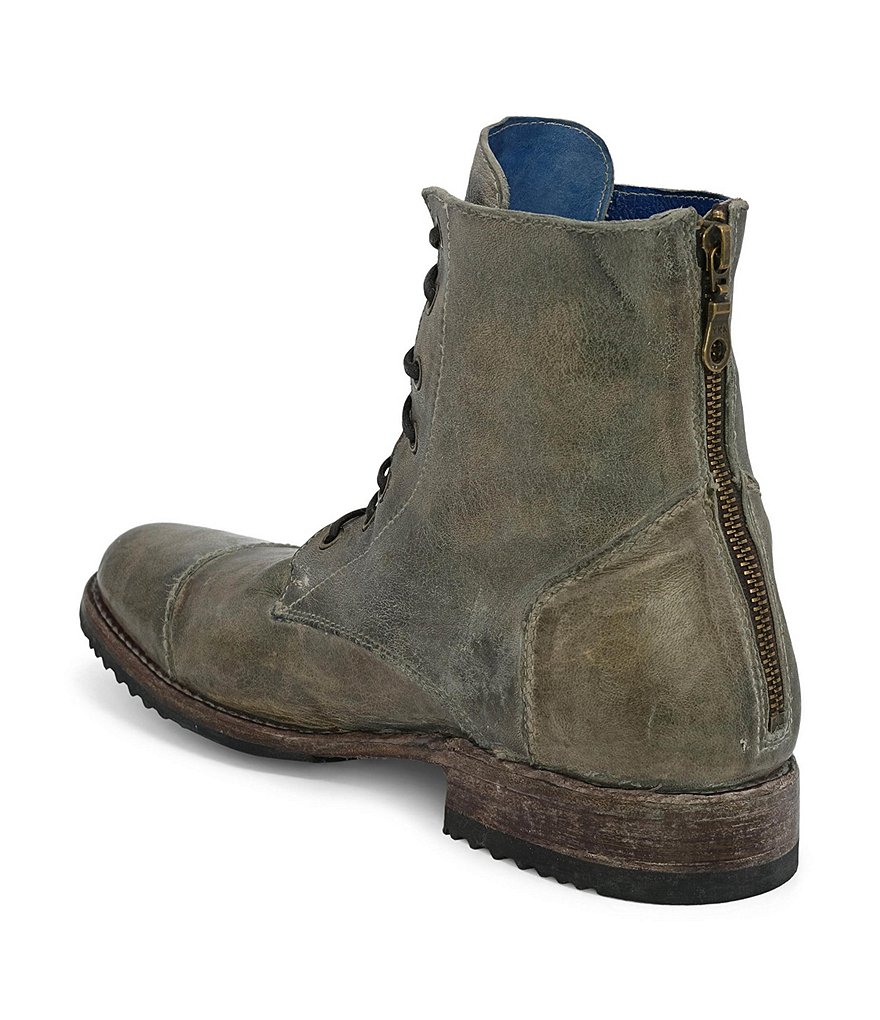 Bed Stu Men's Protege Distressed Leather Cap Toe Combat Boots