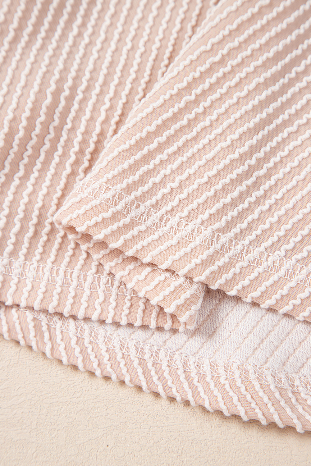 Jet Stream Corded Lantern Sleeve Pullover Ruffle Mini Skirt Set