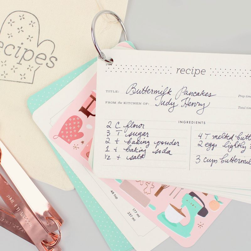 24ct Recipe Notecards on Ring