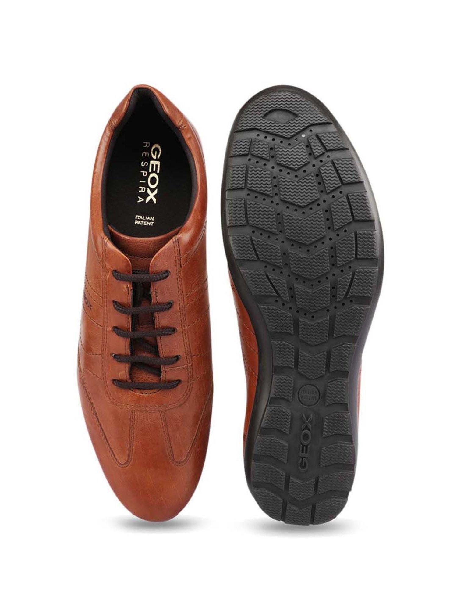 Geox Men's Brown Casual Sneakers