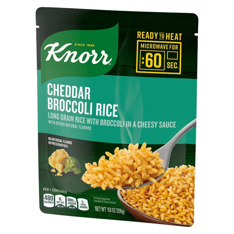 Knorr Ready to Heat Cheddar Broccoli Rice - 8.8oz