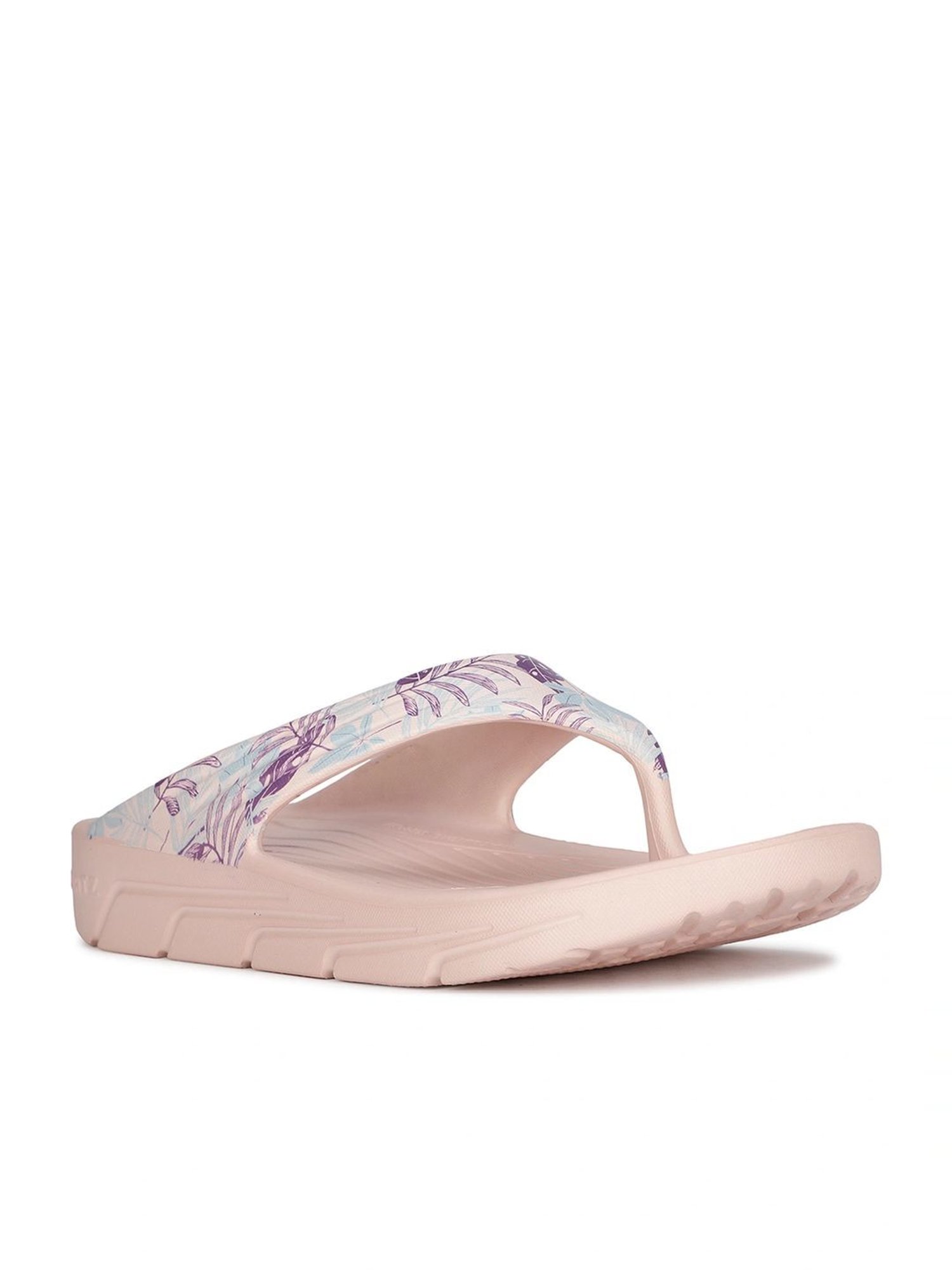 Floatz by Bata Women's PRINT Pink Flip Flops