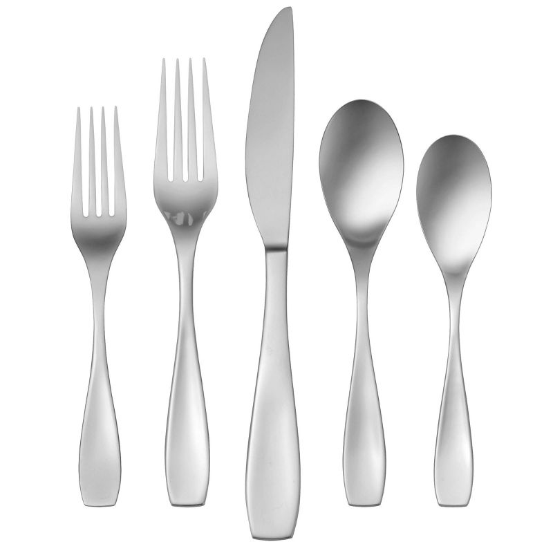 45pc Stainless Steel Calm Everyday Silverware Set - Oneida