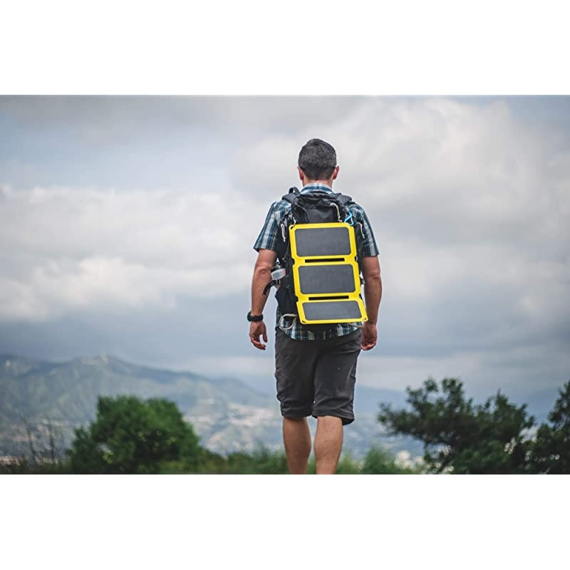 15W Solar Charger Portable Solar Panel with USB for Cell Phones, Tablets for Backpacking, Camping, Hiking and More