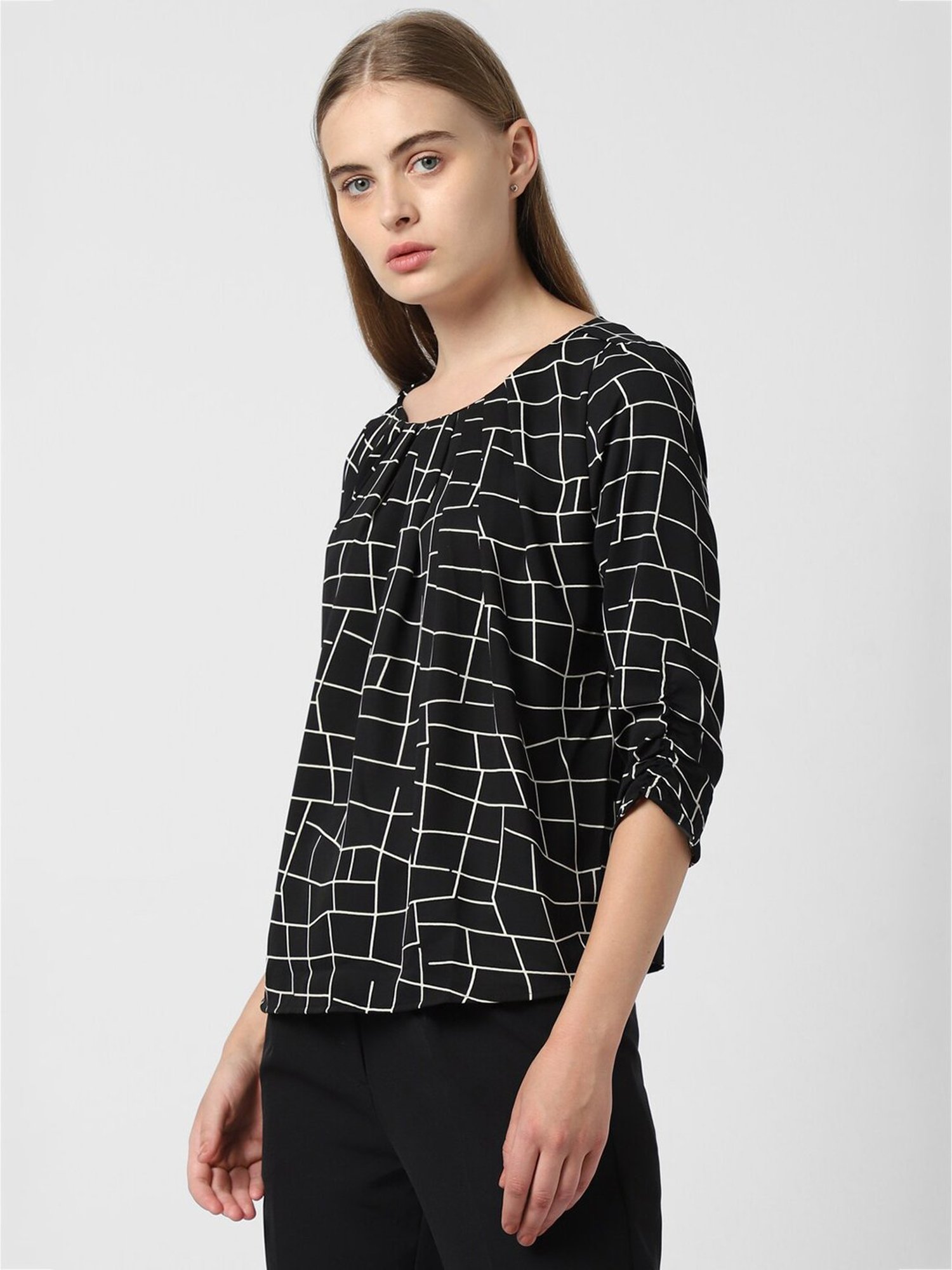 Van Heusen Black Printed Top