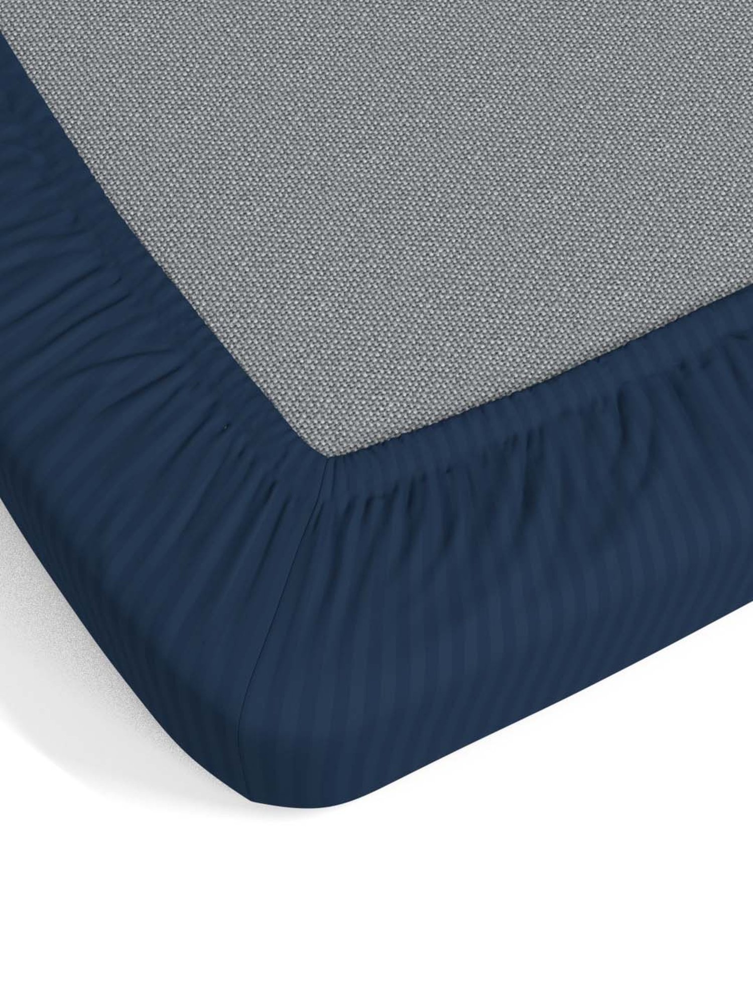 My Room Navy 100% Cotton 300 TC King Bedsheet with 2 Pillow Covers