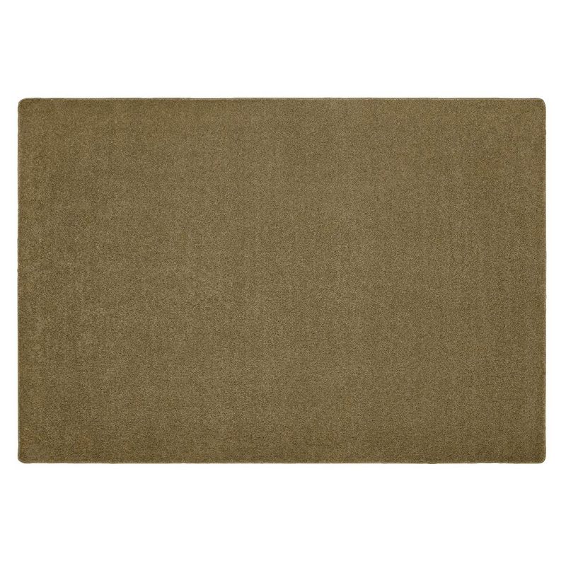 6'x9' Rectangle Woven Solid Area Rug Brown - Carpets For Kids