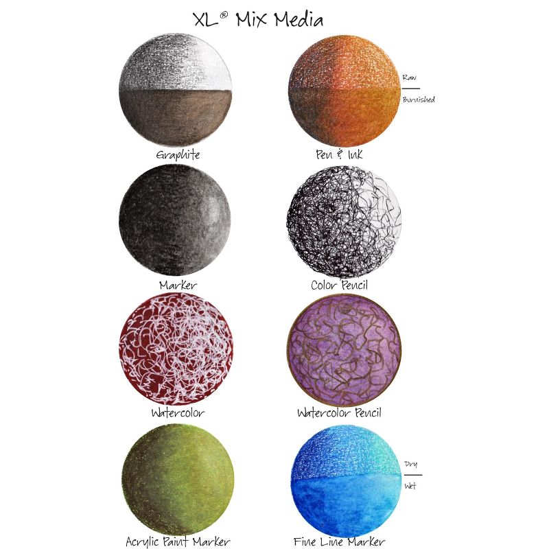 Canson XL Spiral Multi-Media Paper Pad 9"X12"-60 Sheets