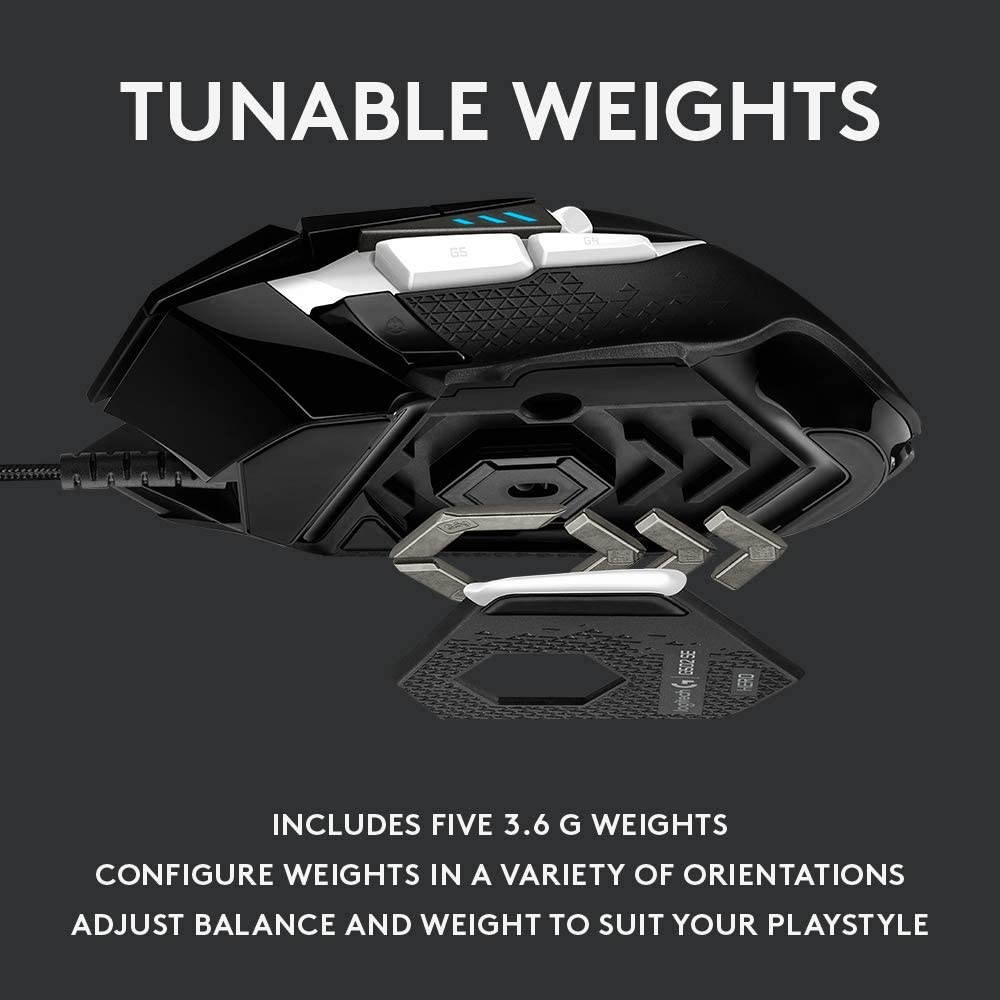 Logitech G502 SE Hero High Performance RGB Gaming Mouse with 11 Programmable Buttons