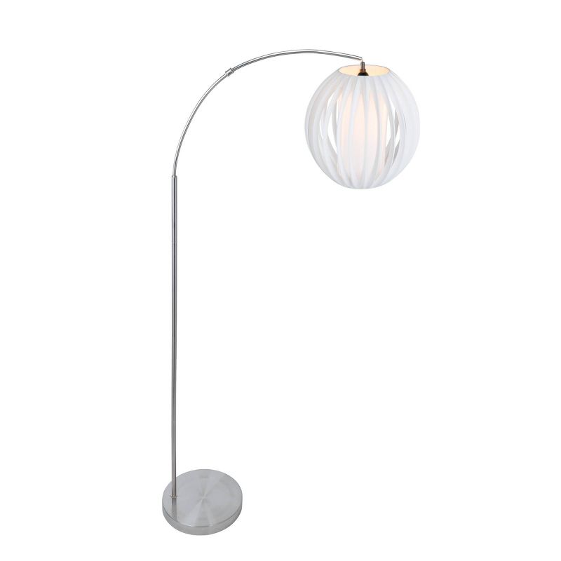 Deion Floor Lamp Brushed Nickel (Includes CFL Light Bulb) - Lite Source