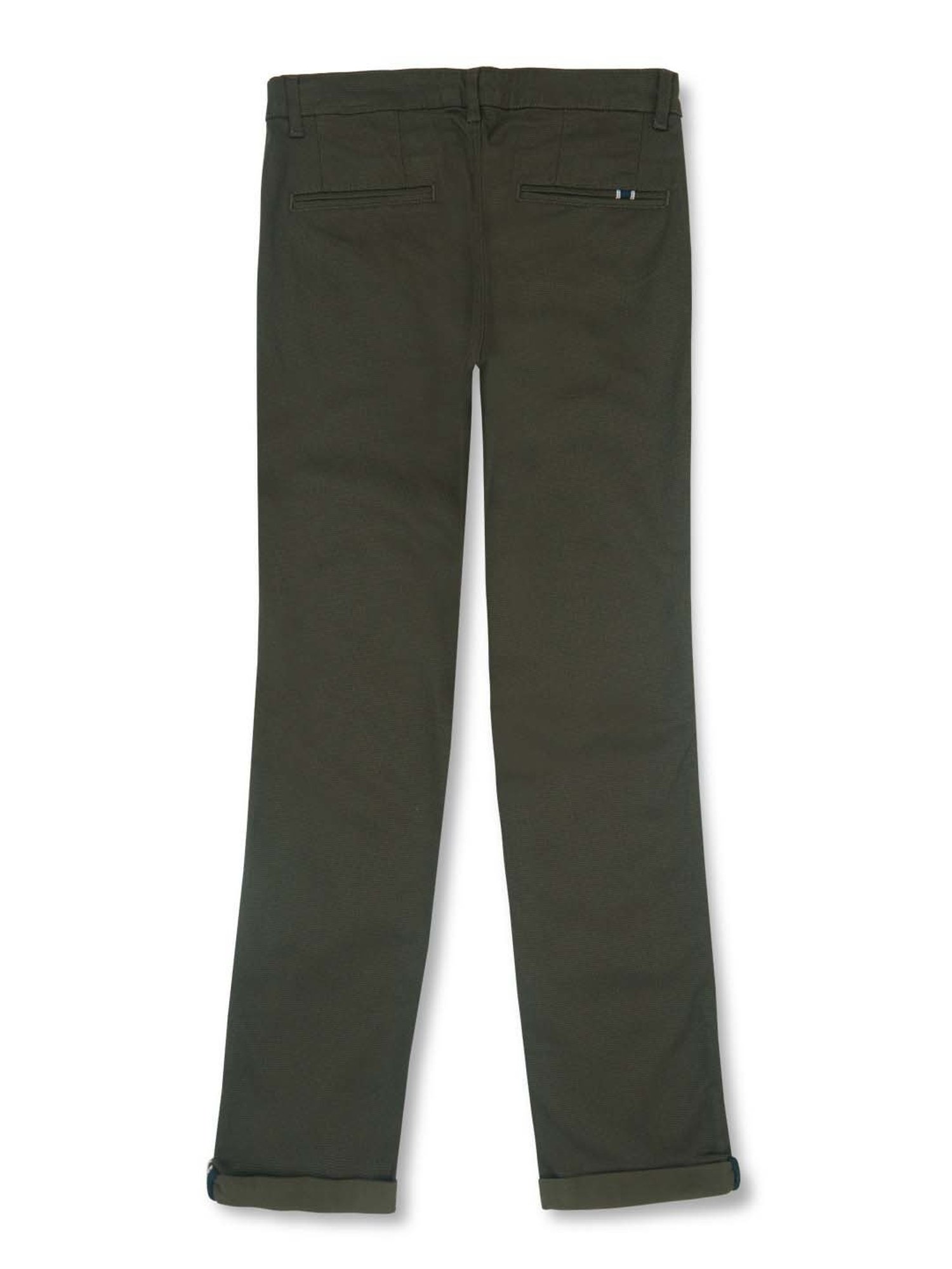 Gini & Jony Boys Grey Cotton Regular Fit Trousers