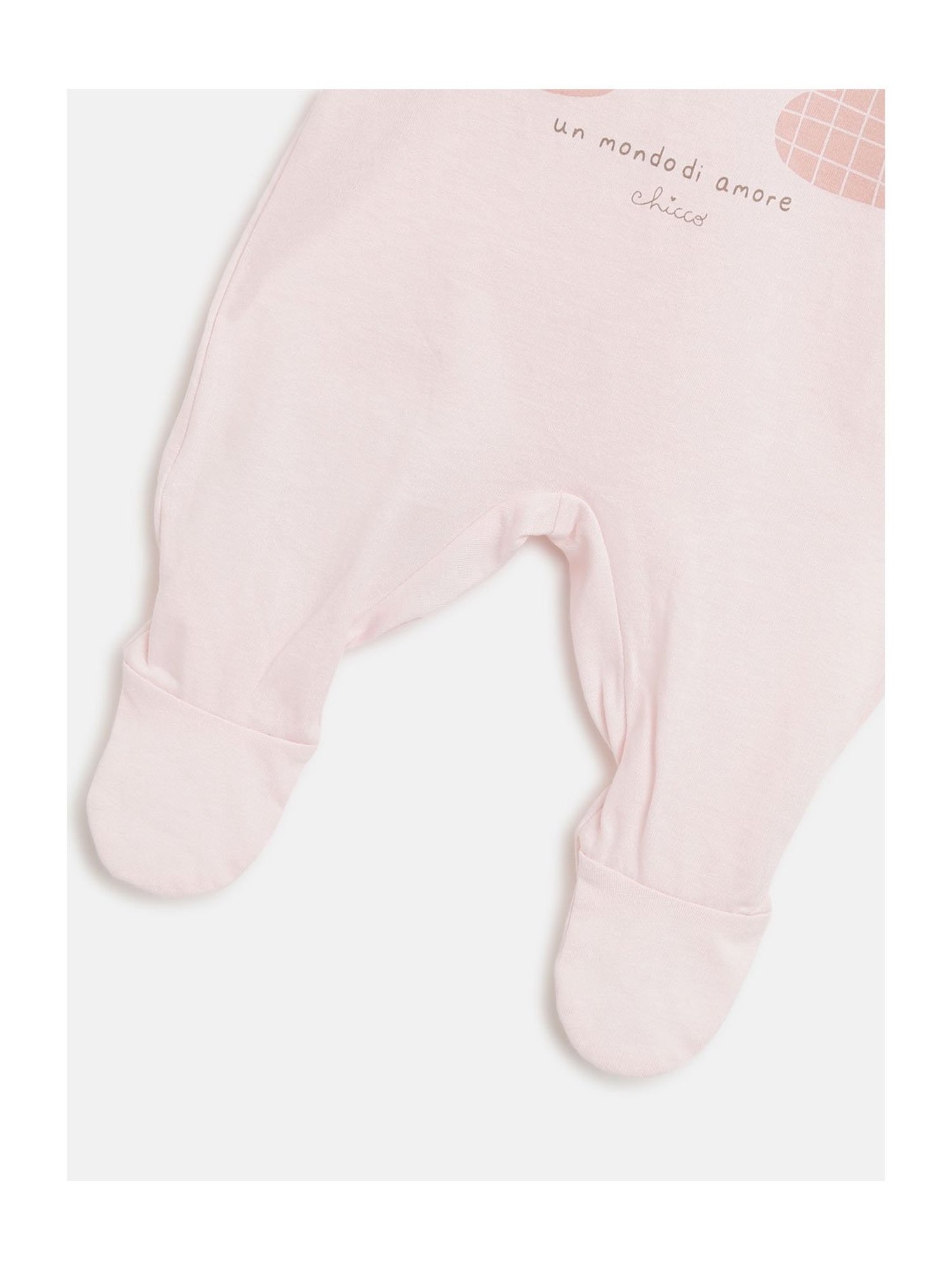 Chicco Kids Light Pink Printed Sleepsuit