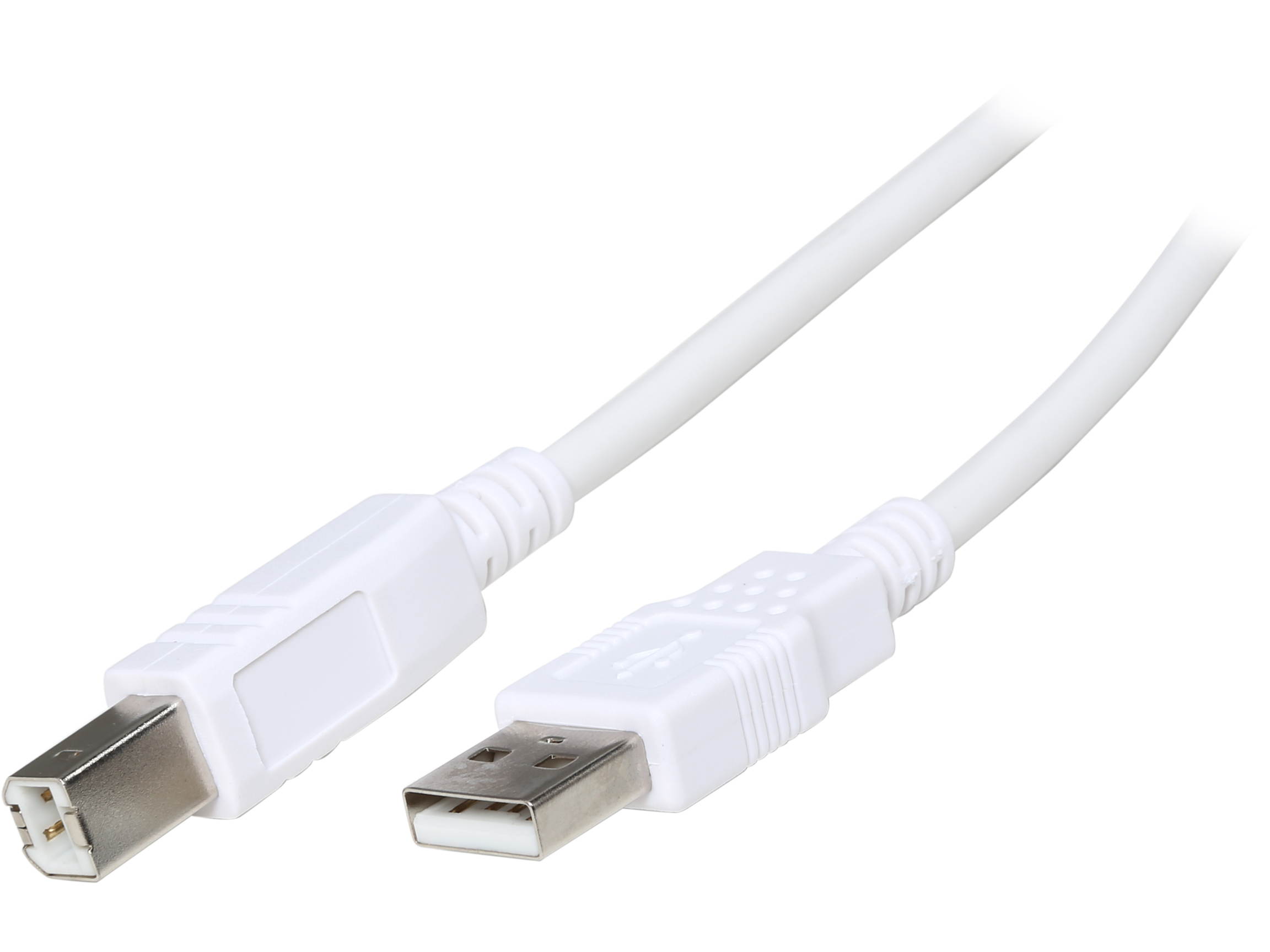 C2G 13400 USB Cable - USB 2.0 A Male to B Male Cable for Printers, Scanners, Brother, Canon, Dell, Epson, HP and more, White (9.8 Feet, 3 Meters)