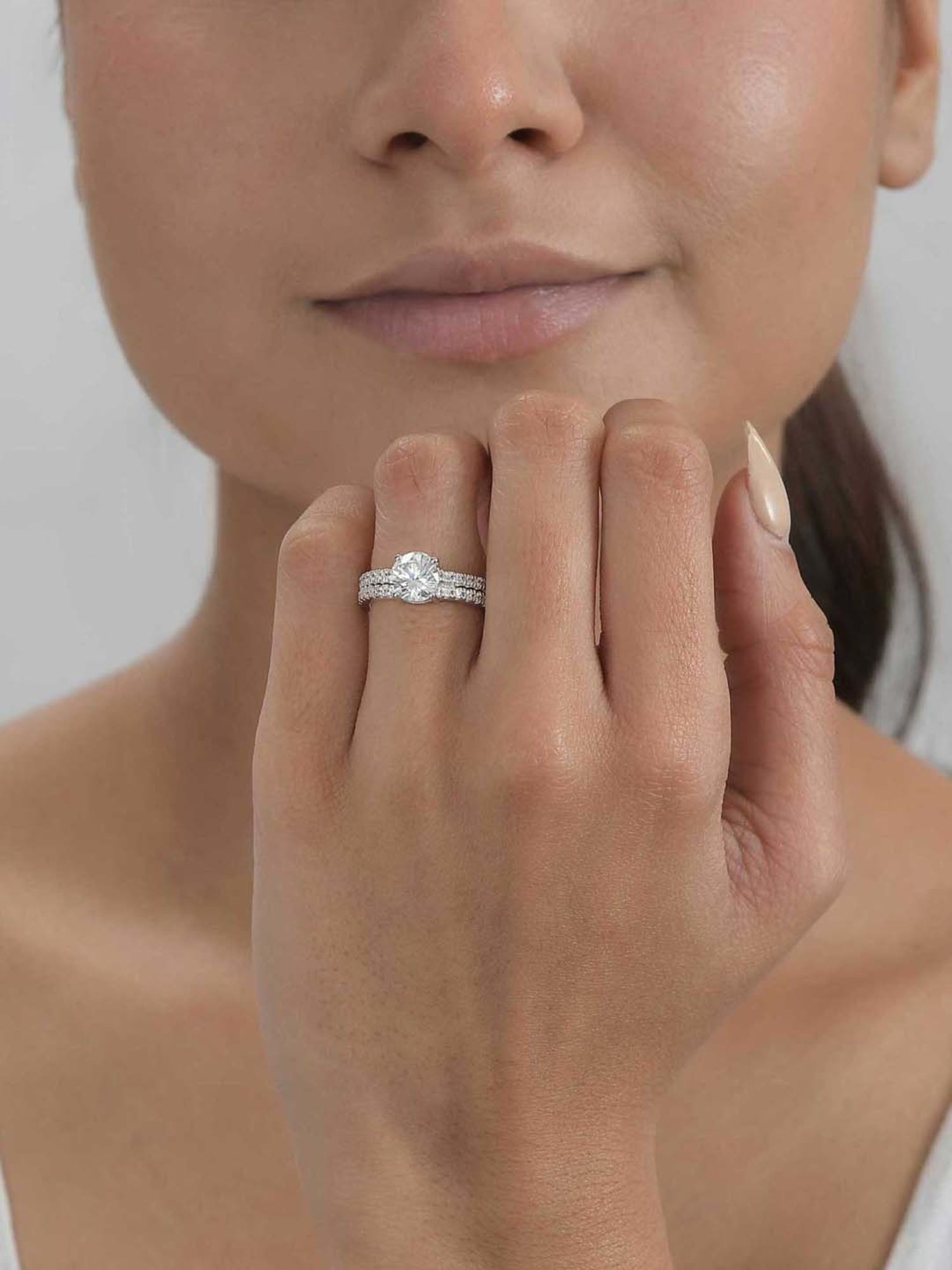 Ornate Jewels 925 Sterling Silver American Diamond Solitaire Ring for Women