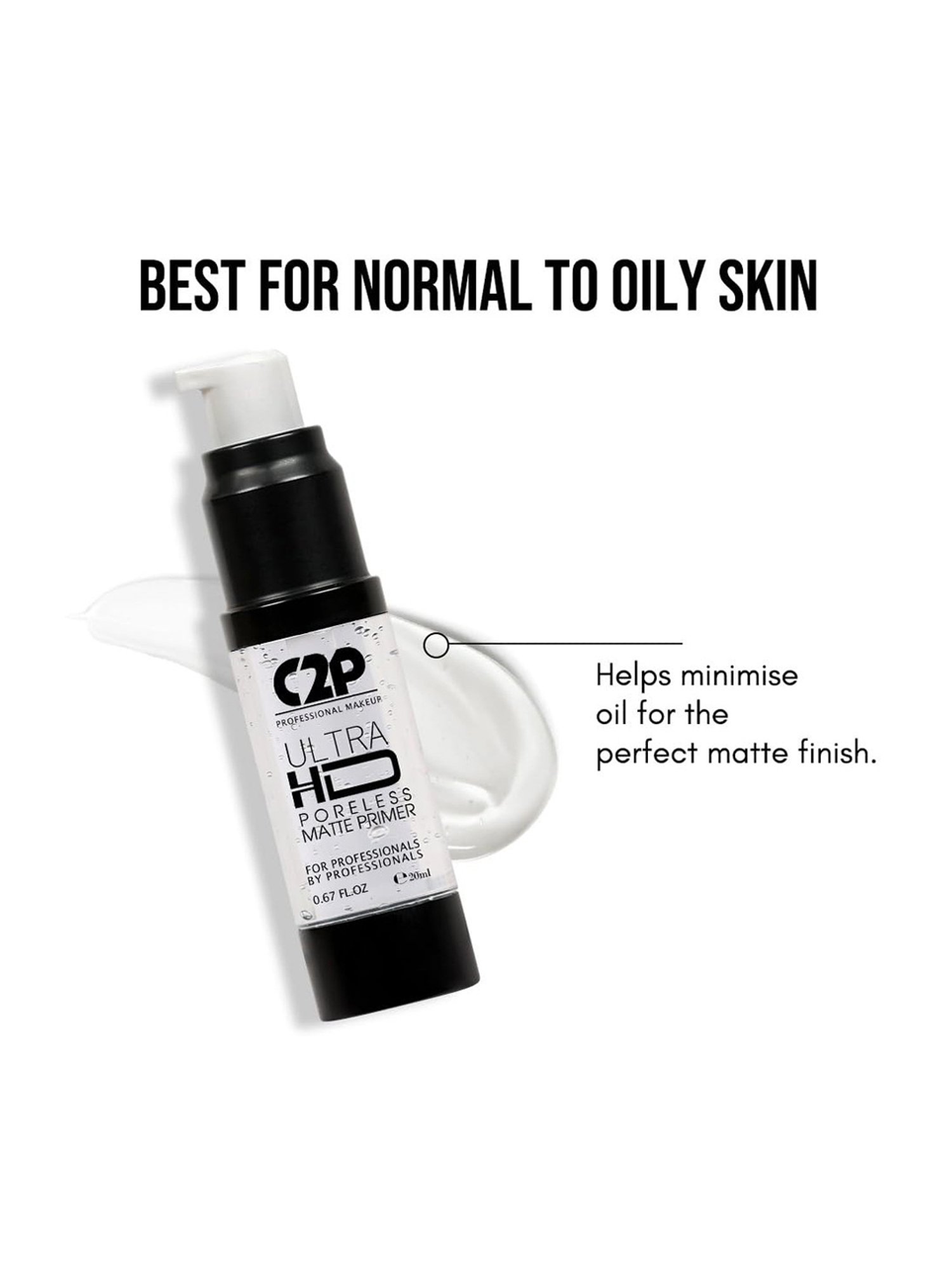 C2P PROFESSIONAL MAKEUP Ultra HD Poreless Matte Primer - 20 ml