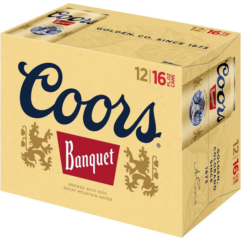 Coors Banquet Lager Beer - 12pk/16 fl oz Cans