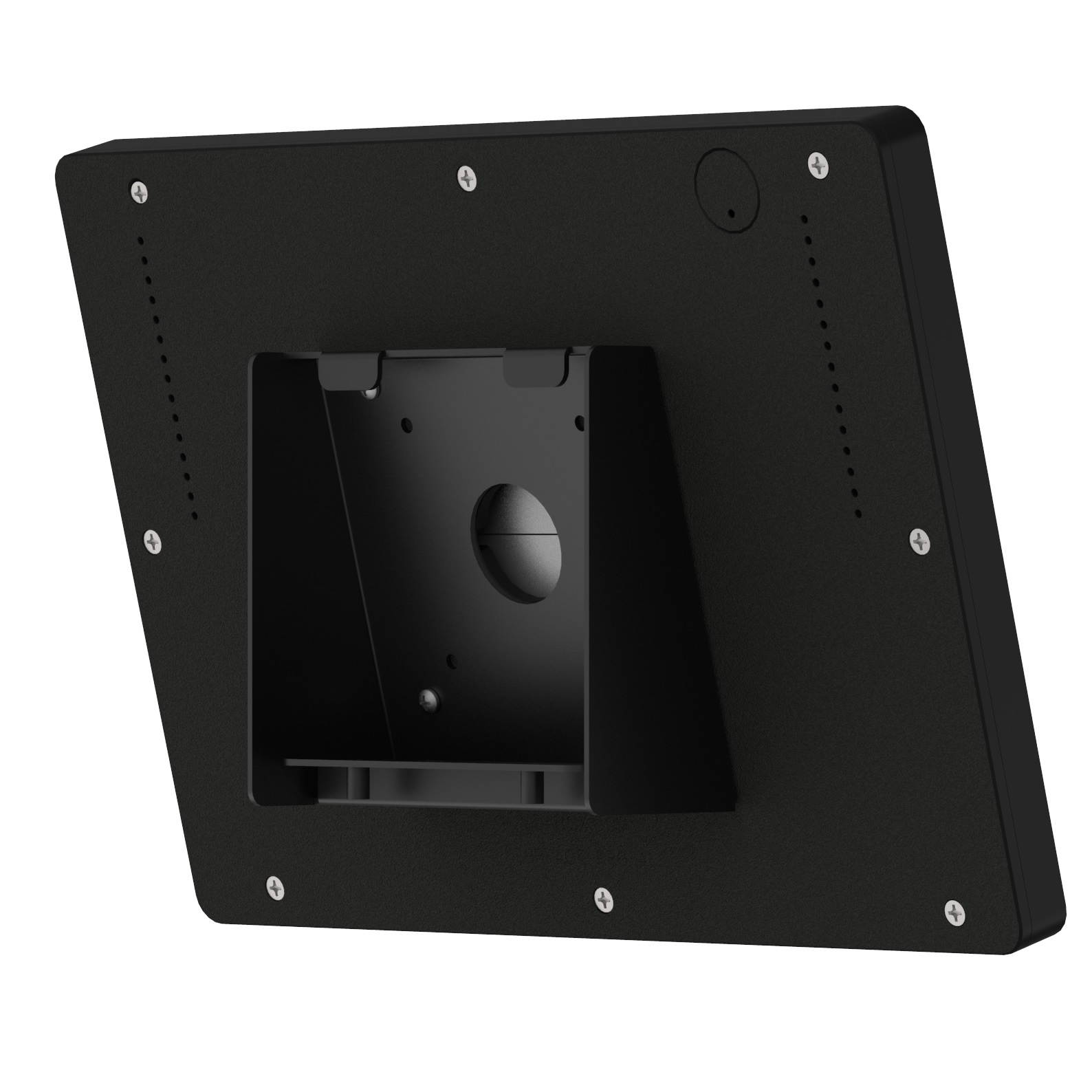 VidaMount Black Enclosure and Fixed Tilted 15&deg; Wall Mount [Bundle] compatible with Microsoft Surface Pro 7+, Pro 7, Pro 6, Pro 5, Pro 4