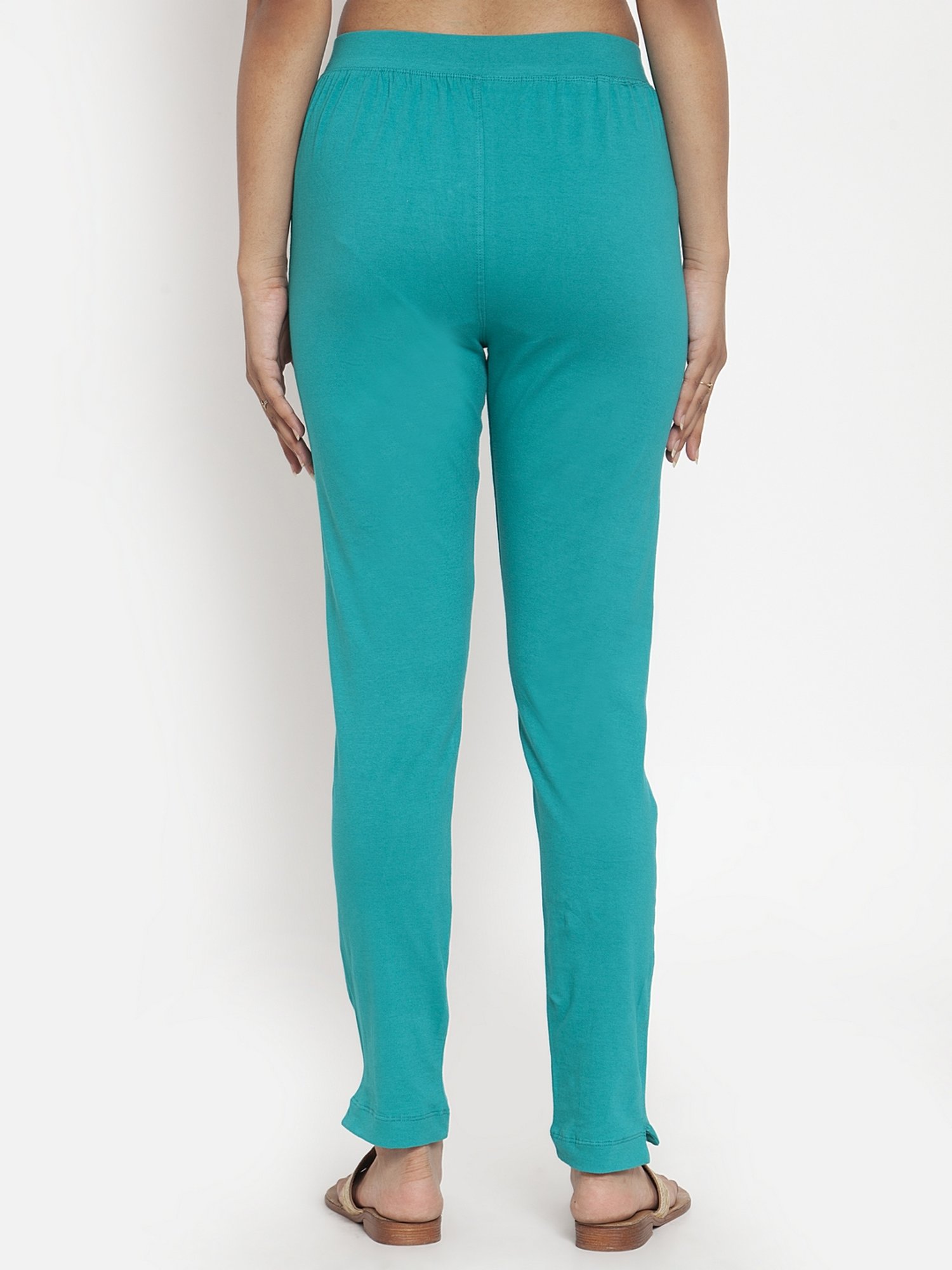 Saffron Threads Black Elasticated Palazzos