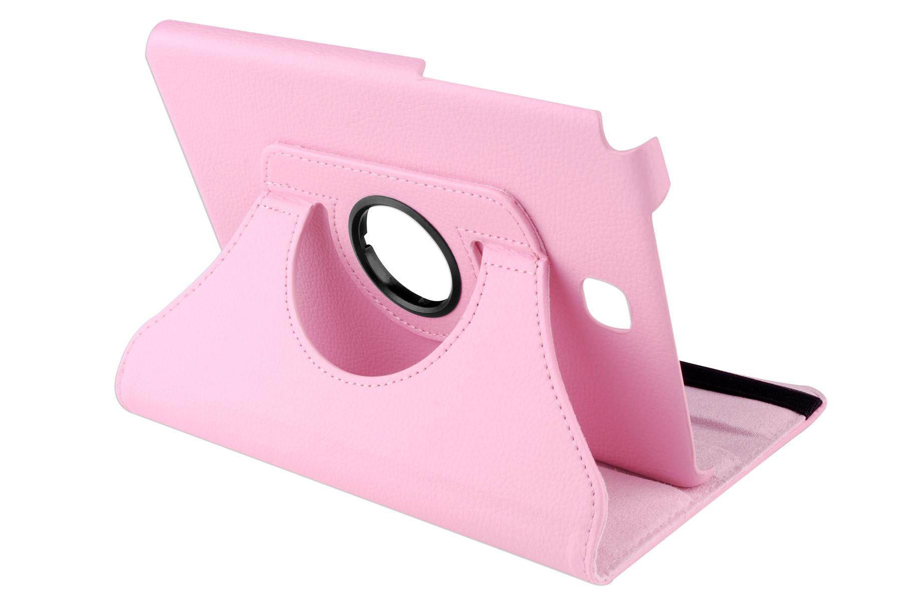 Hellfire Trading PU Leather Case 360 Rotating for Samsung Galaxy Tab A 8 T350 8" - Purple