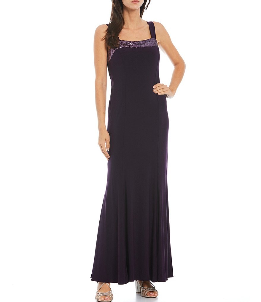 Le Bos Sequin Trim 2-Piece Jacket Dress