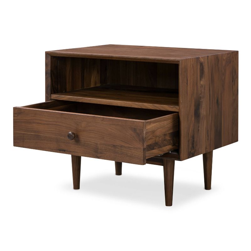 Zane Nightstand Walnut - Poly & Bark