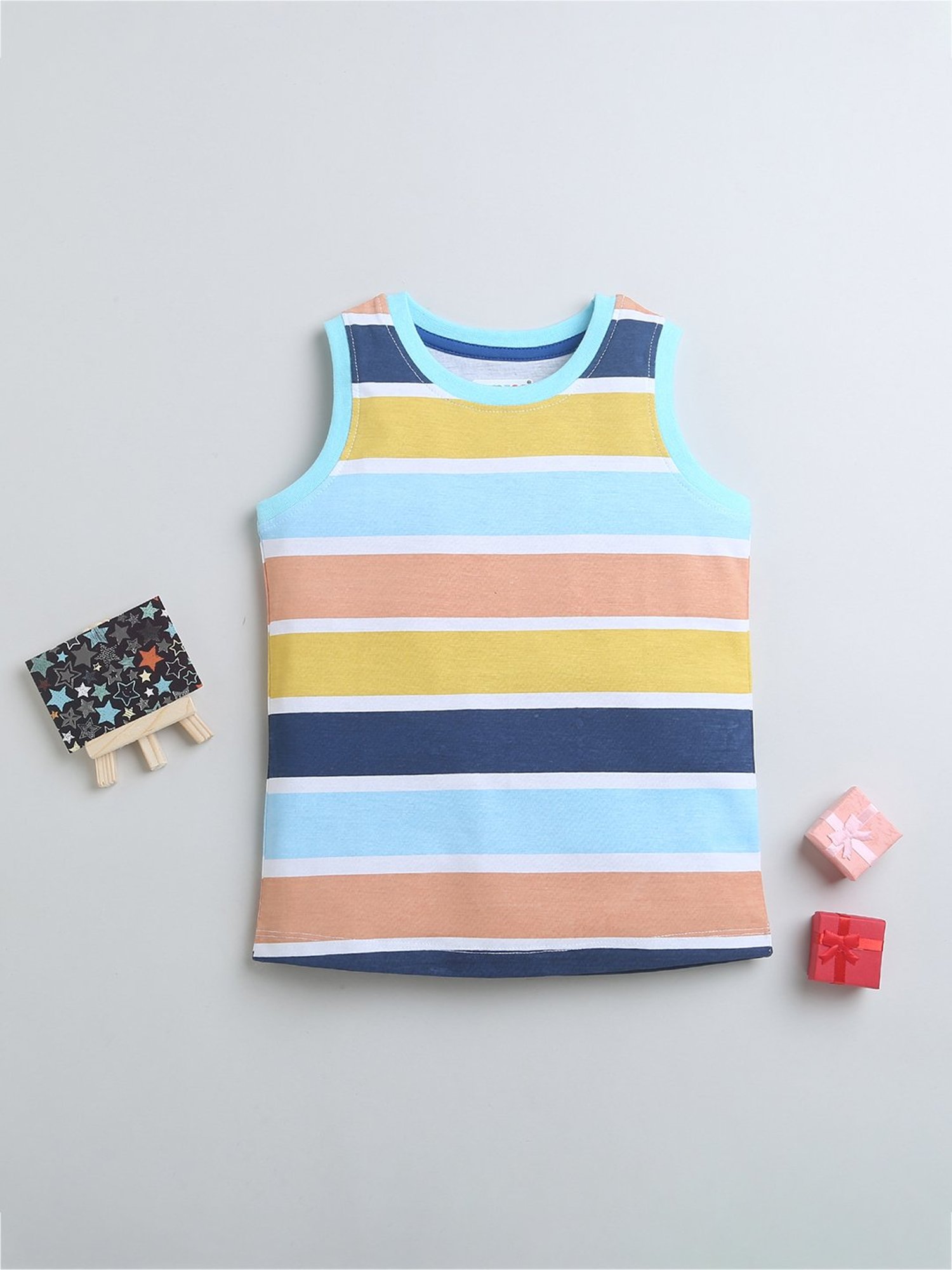 Bumzee Kids Multicolor Striped T-Shirt