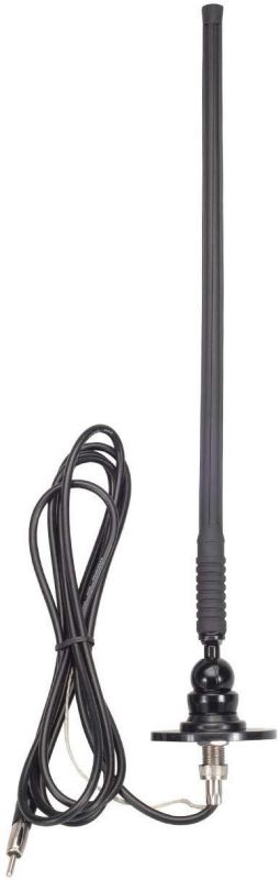 MAGNADYNE RV73 AM/FM Recreational Rubber MAST Antenna with 3" MOUNTING Base and 96" Cable
