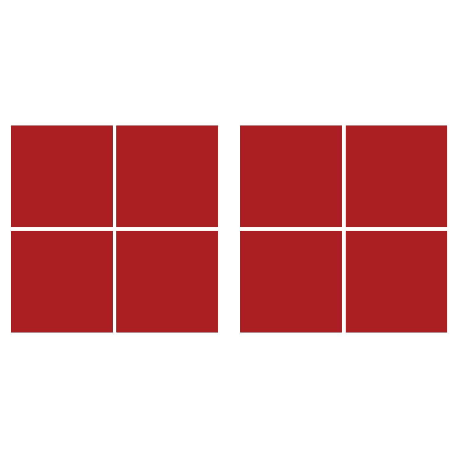 LiteMark 5.5 Inch Golden Yellow Square Decals - Pack of 8