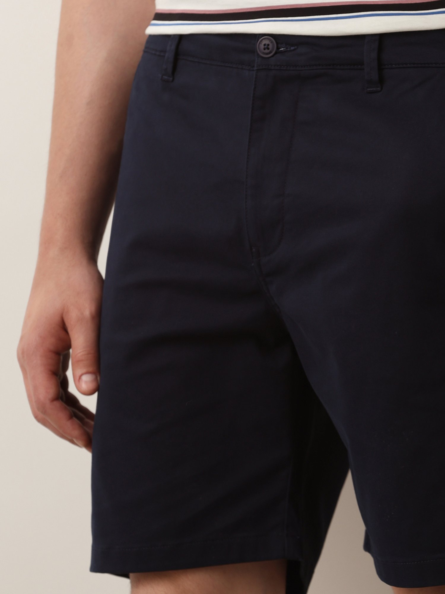 SELECTED HOMME Navy Regular Fit Chino Shorts