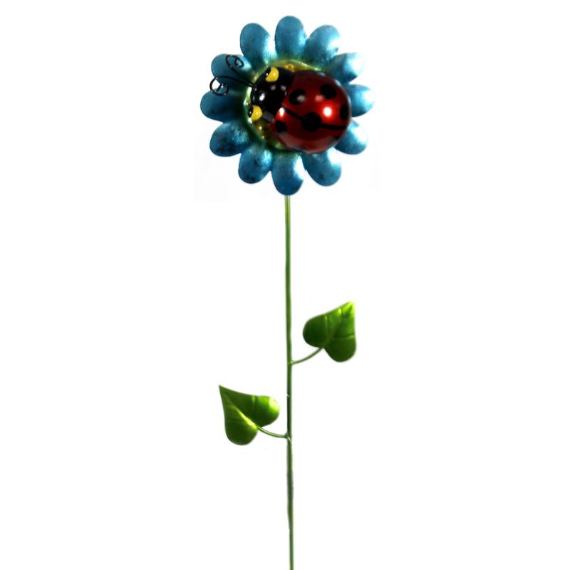 Home & Garden 25.0" Ladybug Garden Stake Garden Accent Decor Regal Art & Gift  -  Decorative Garden Stakes
