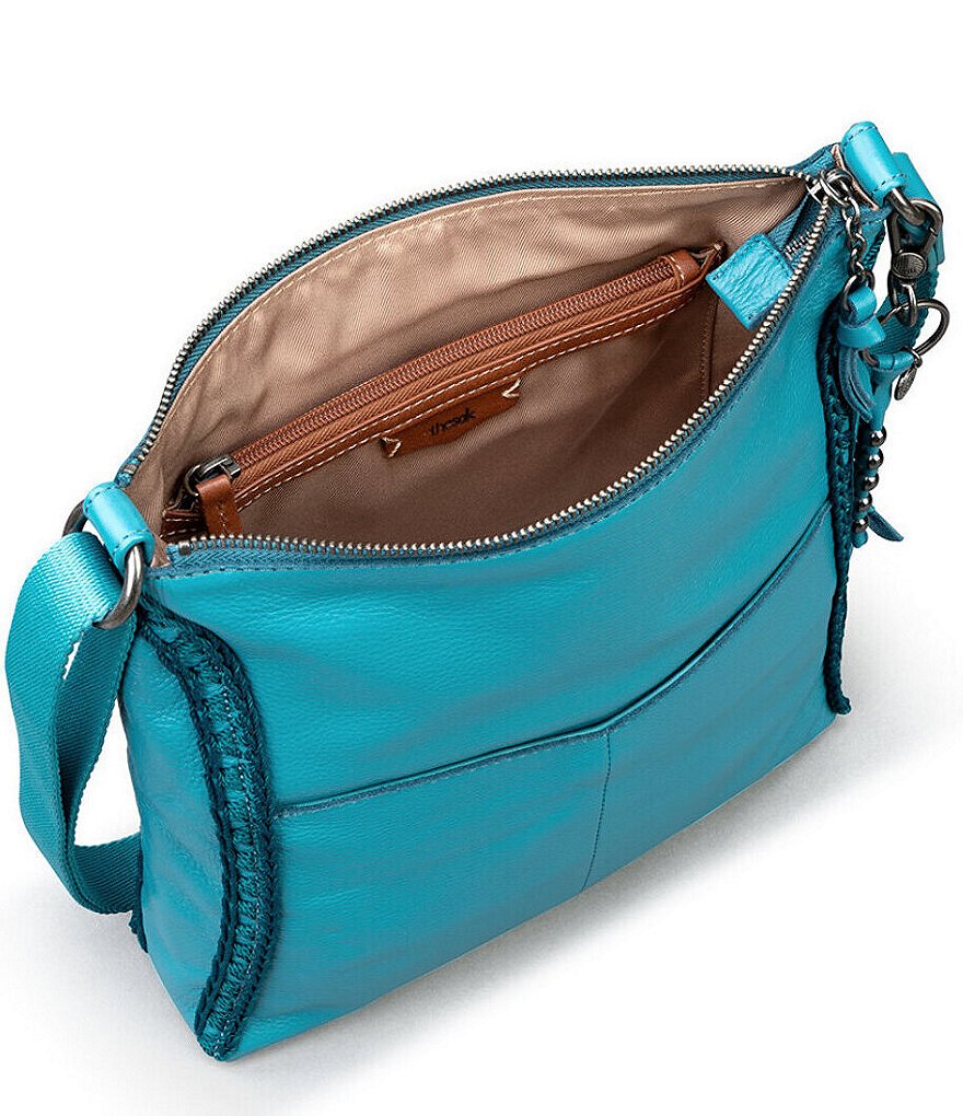 The Sak Lucia Leather Hand-Crochet Crossbody Bag