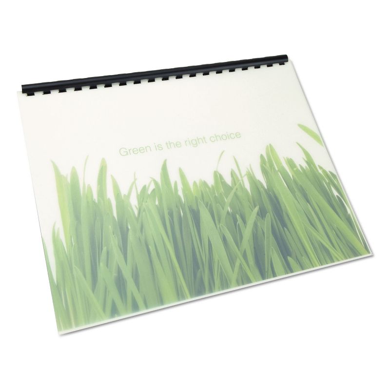 Swingline GBC 100% Recycled Poly Binding Cover 11 x 8-1/2 Frost 25/Pack 25817