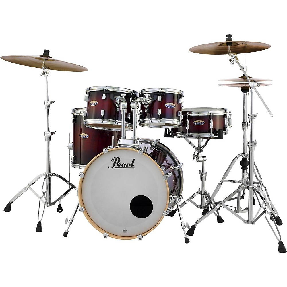 Pearl Decade Maple 5-Piece Shell Pack Gloss Deep Red Burst