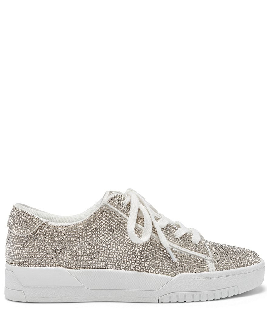 Jessica Simpson Silesta Rhinestone Lace-Up Sneakers