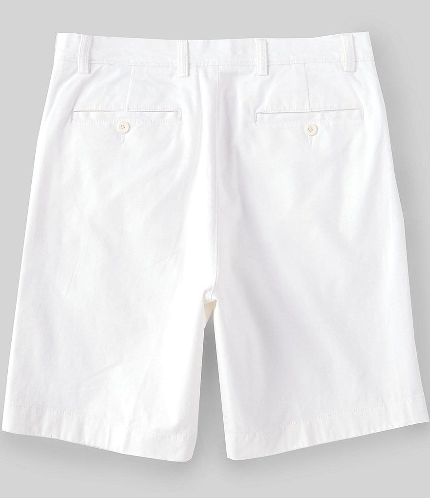 Roundtree & Yorke 9#double; Inseam Pleated Wash Chino Shorts